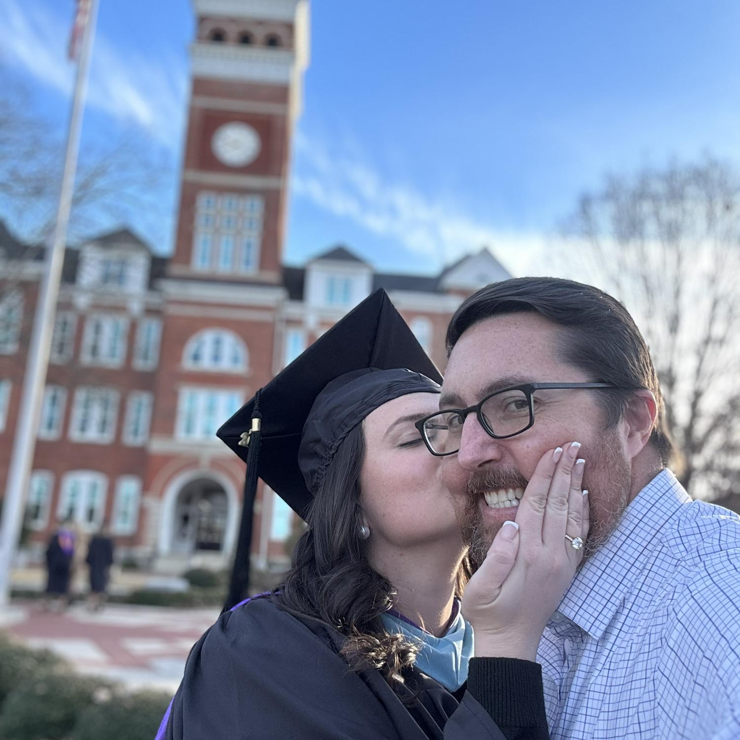 ML graduated from Clemson with her masters.