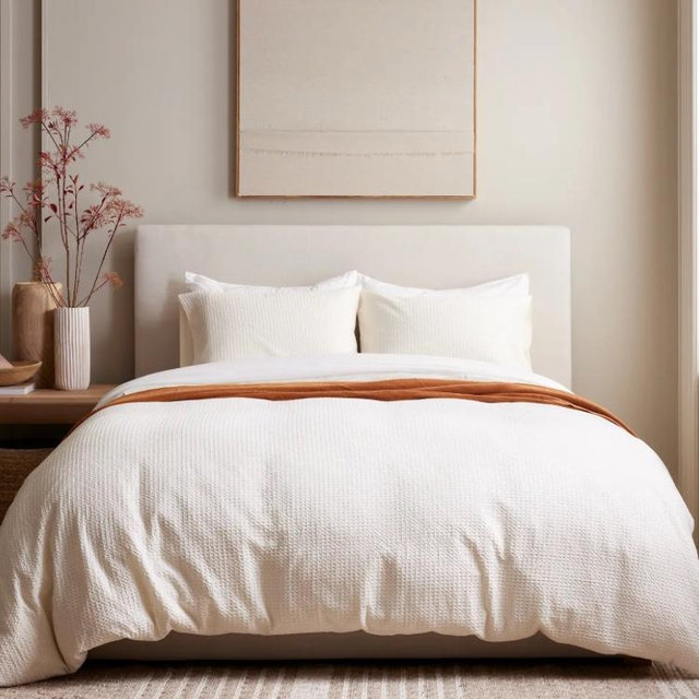 Organic Luxe Waffle Duvet Cover Set