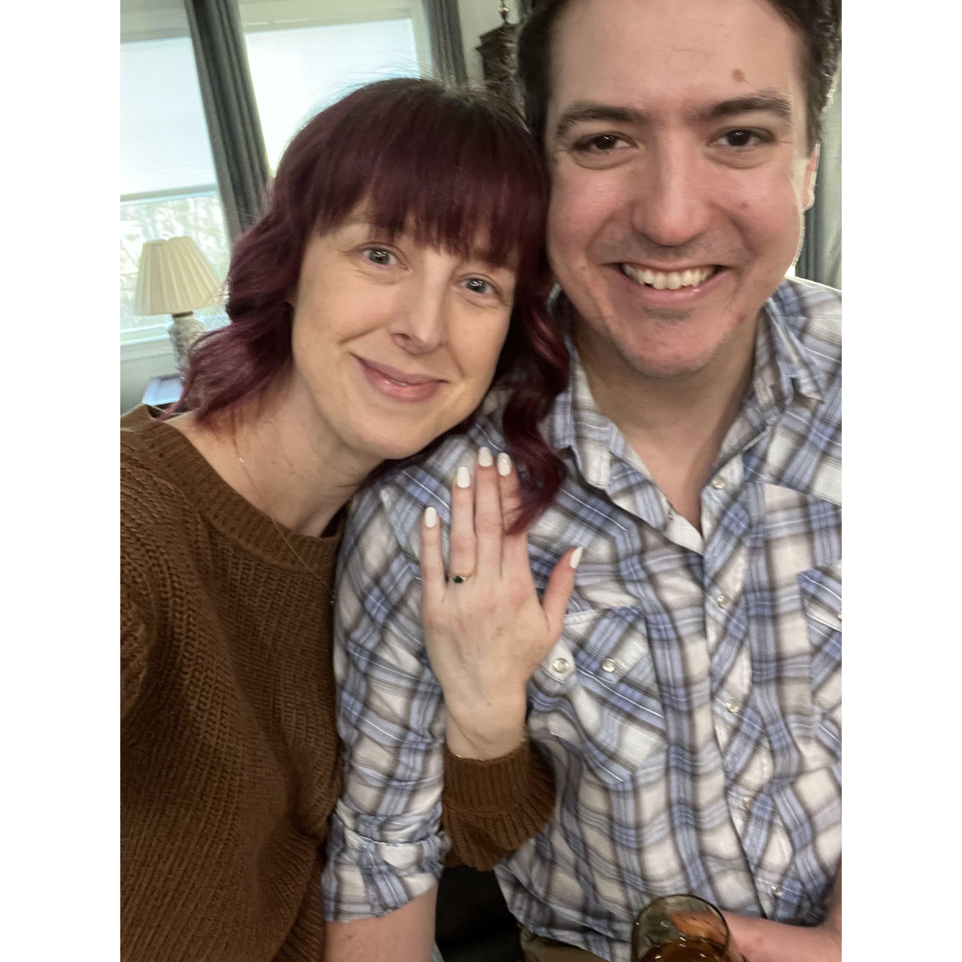 The day we told Lauren's family about the engagement