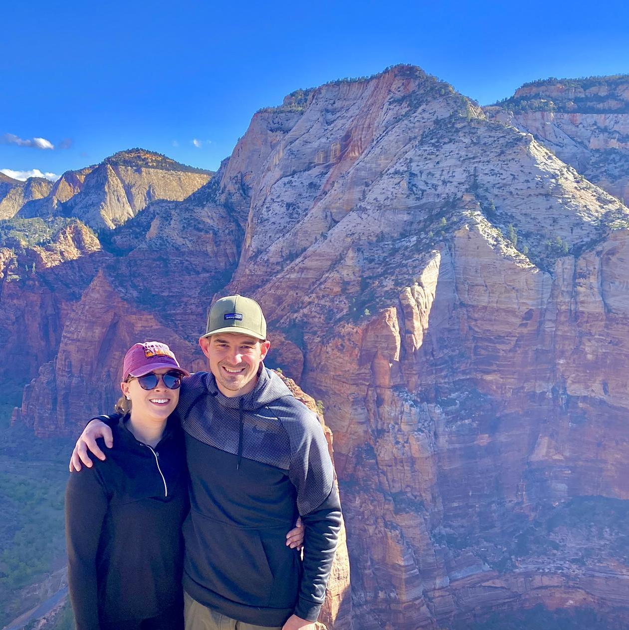 Made it to the top of Angels landing - Zion National Park