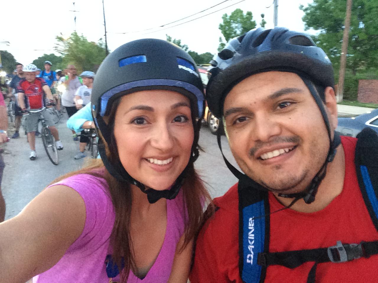 One of our many bike rides with the gang