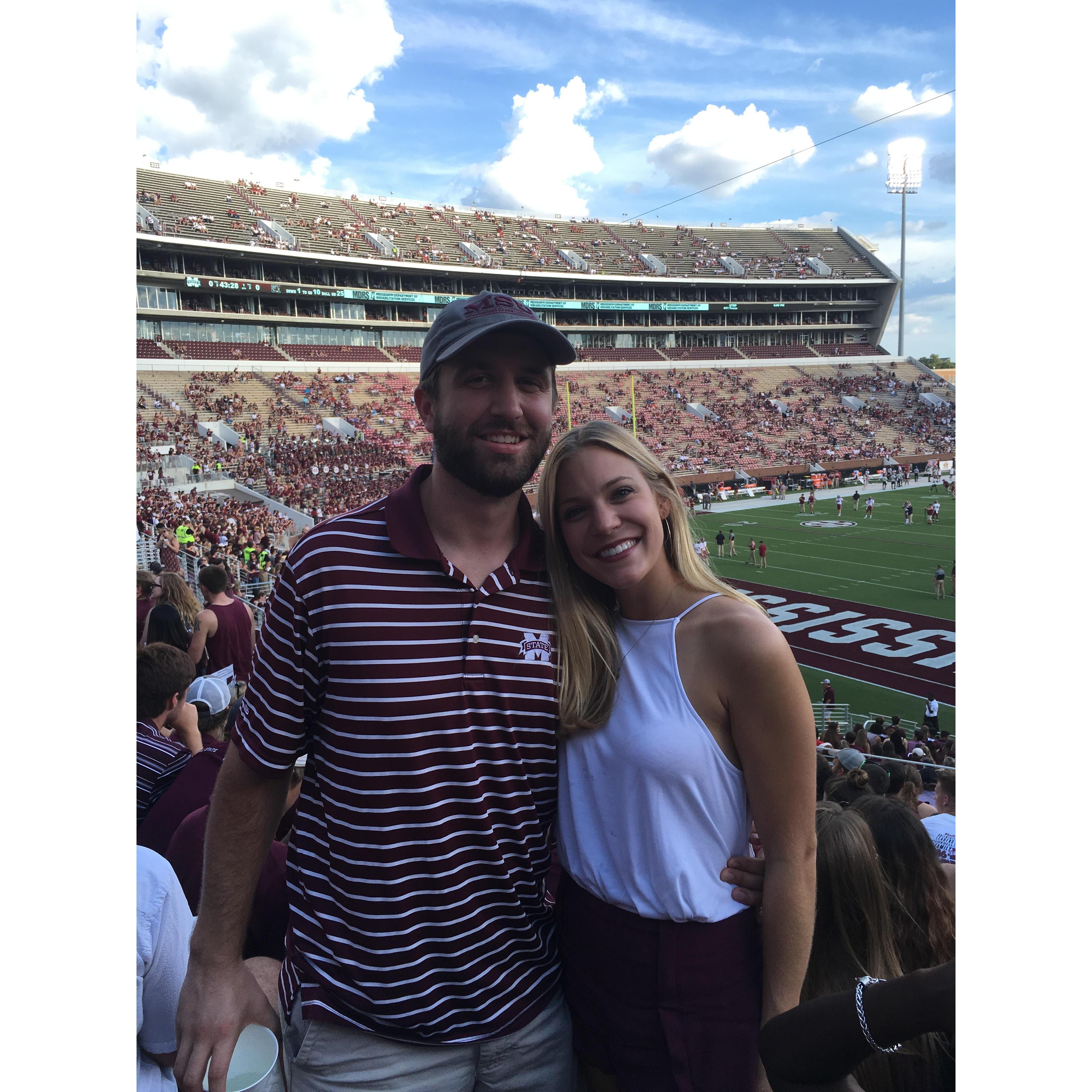 One of many MSU games together!
