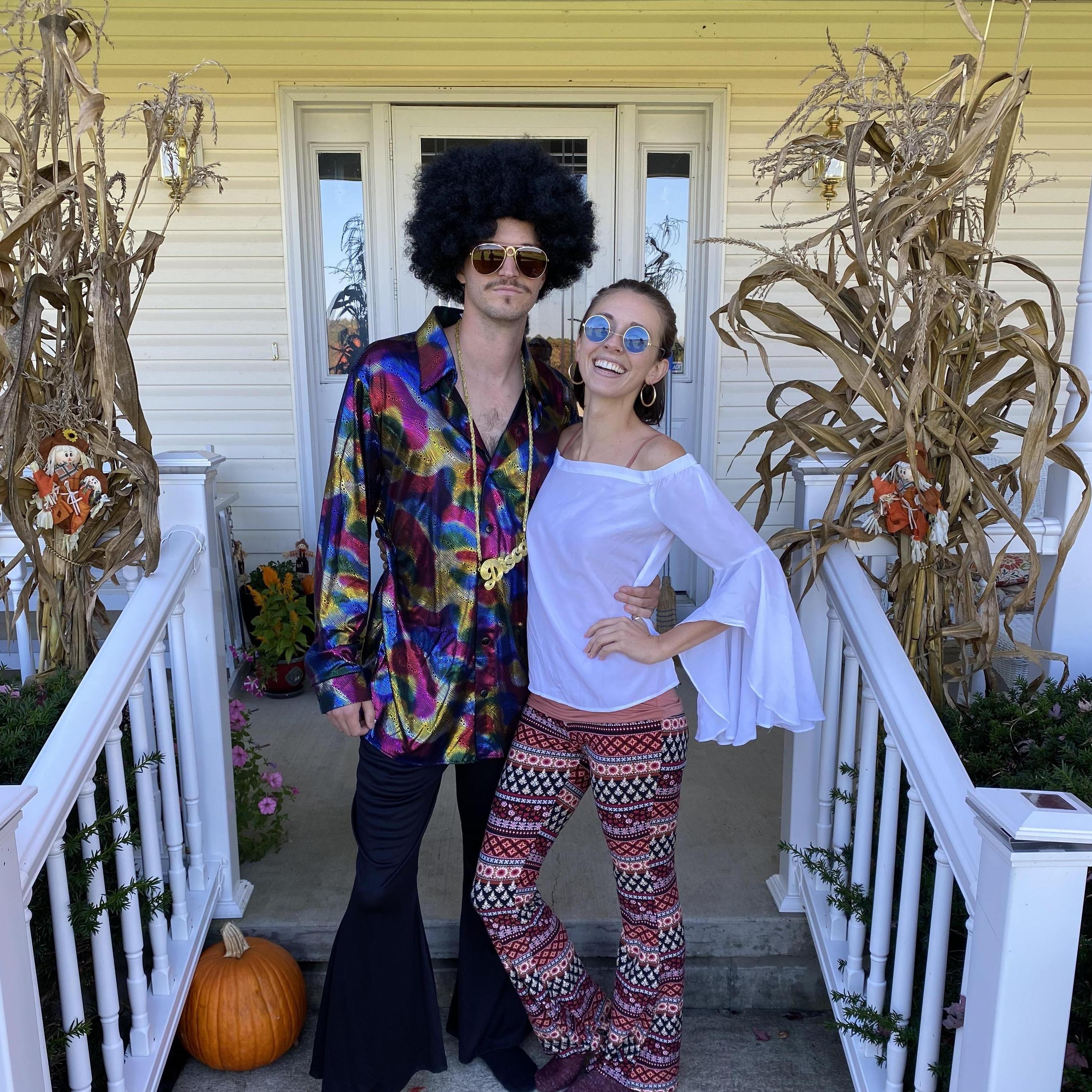 JJ's dad turned 70 so we dressed for the 70s