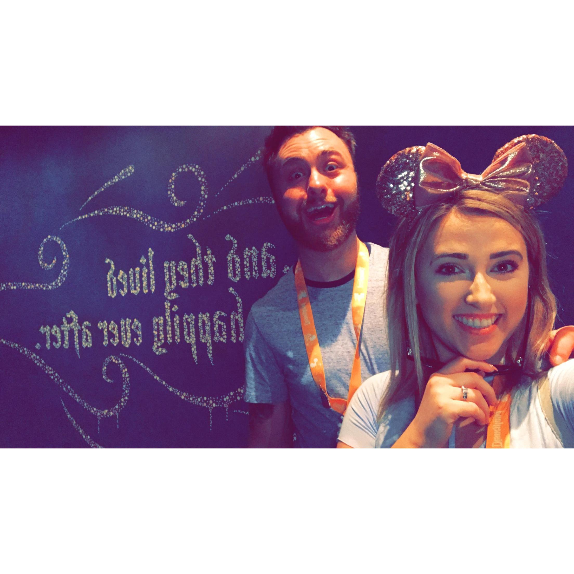 Our trip to Disney where he later popped the question!