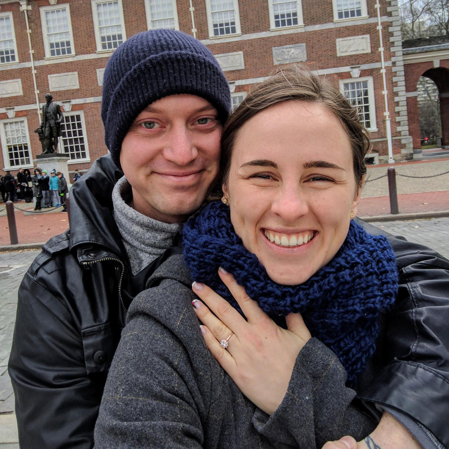 2016. Phil proposed in front of the Liberty Bell and Independence Hall in Philadelphia, PA!