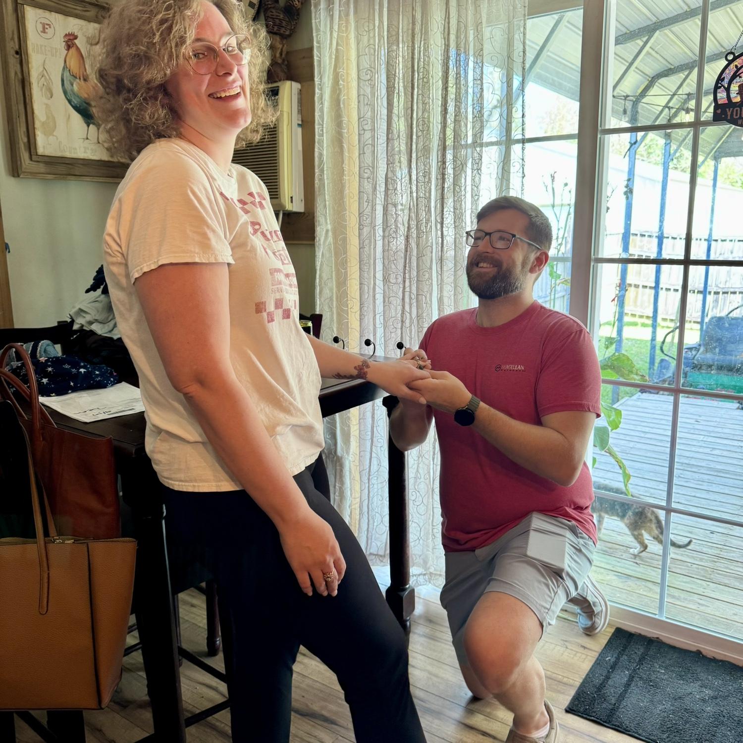 Fun fact - David never actually formally popped the question. Wanna guess what he said instead?