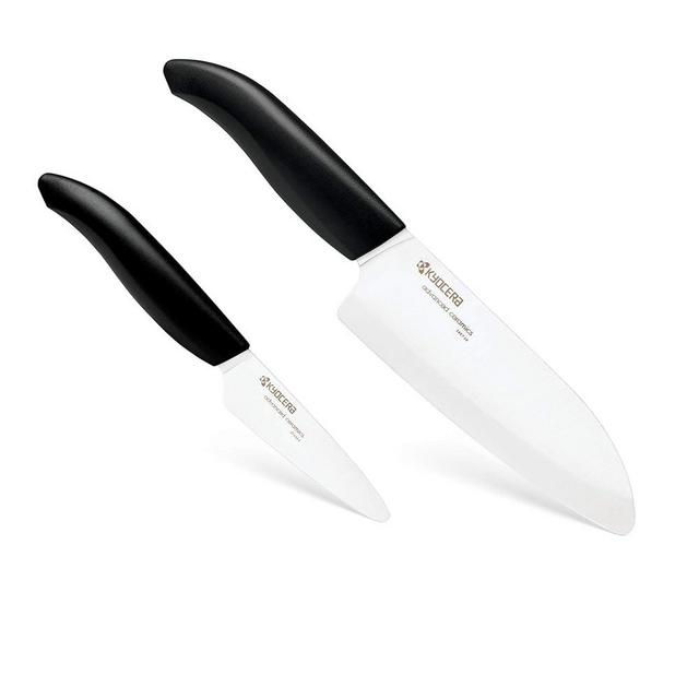 KYOCERA 2-Piece Ceramic Knife Set 5.5" Santoku and 3" Paring knife