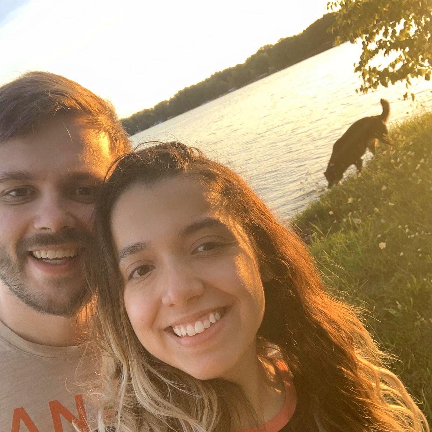 Sunset at Elk Lake with Luna in the background