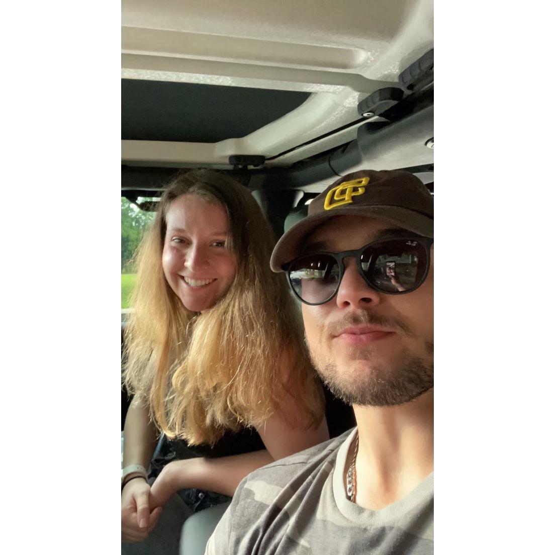 Our first photo together when Kameron drove 6 hours up to Louisville, KY to visit me 1 month after we first met.