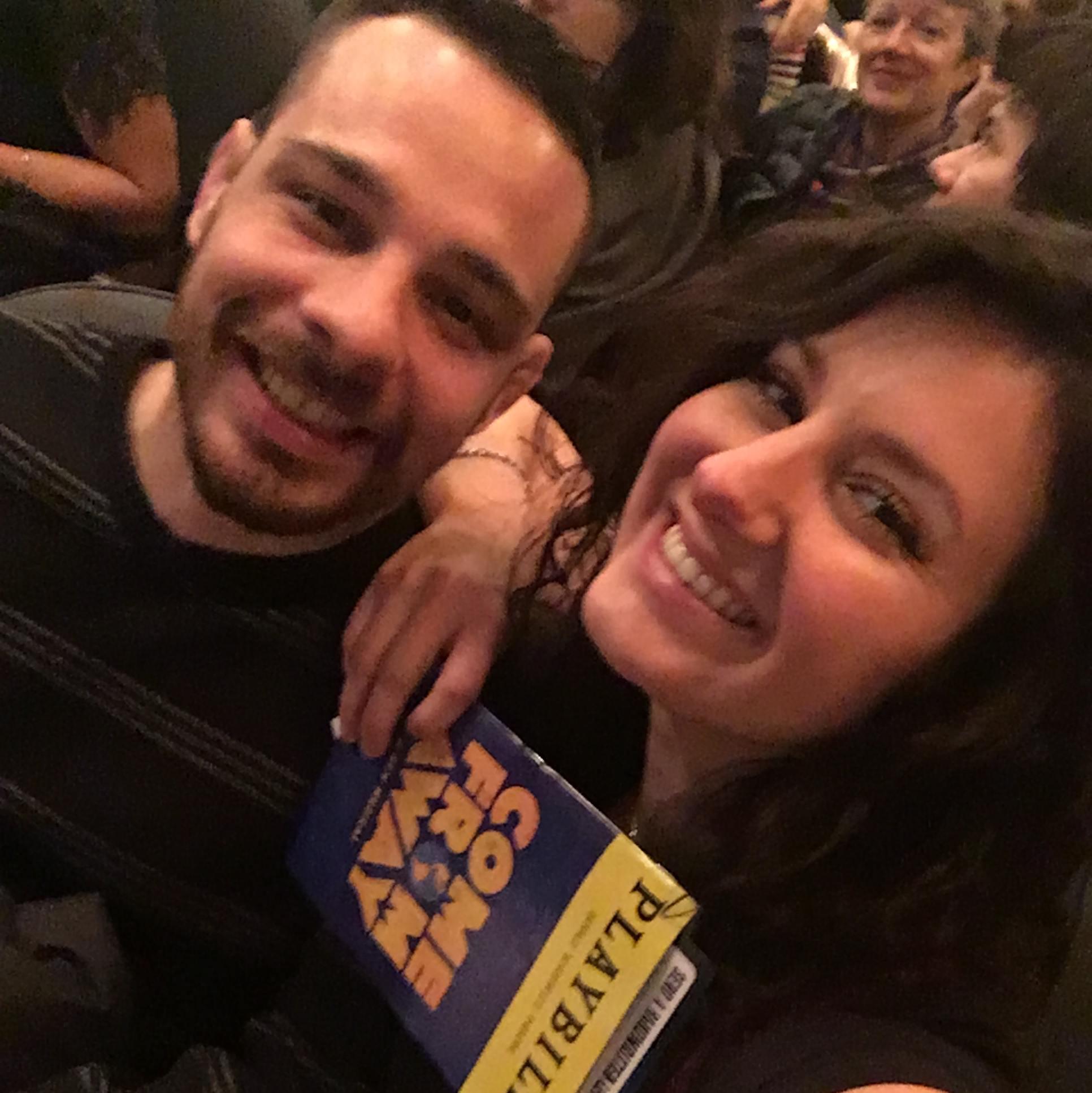 Joe's first Broadway Musical; COME FROM AWAY! He loved it!