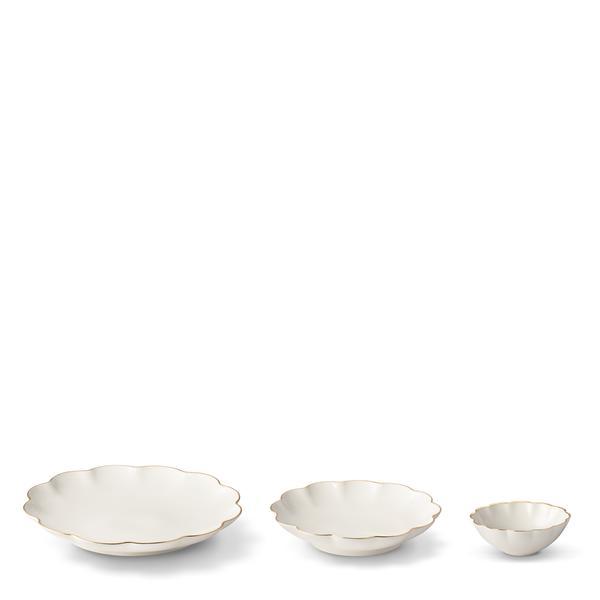 AERIN Scalloped Nesting Serving Dishes, Set of 3