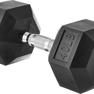 Amazon Basics Rubber Hex Dumbbell Hand Weight