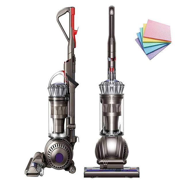 Dyson Ball Multi Floor Origin Vacuum Cleaner Animal Pro: High Performance HEPA Filter Upright Bagless Height Adjustment Telescopic Handle Self Propelled Rotating Brushes (Silver) + iCarp Sponge Cloth