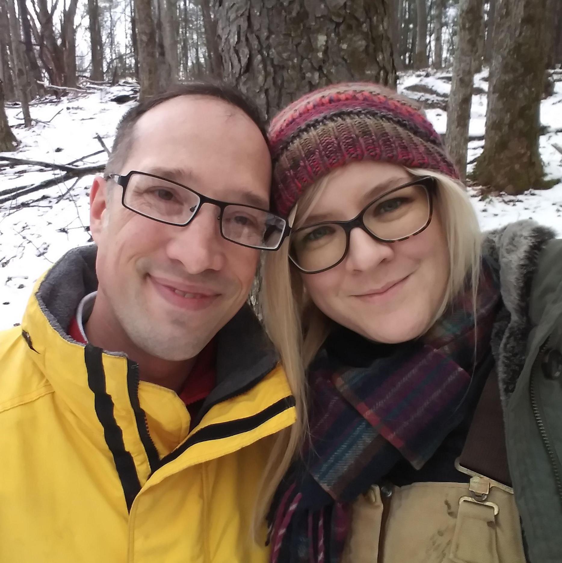 Visiting family in New York our first year together