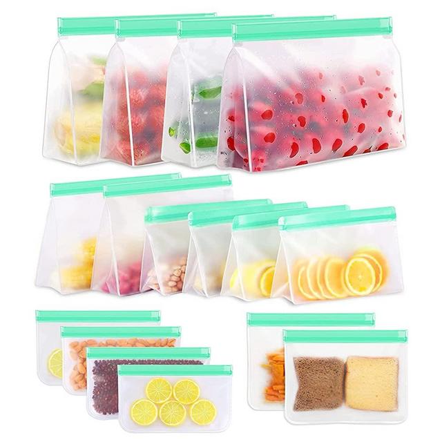 Xl Supper Big Reusable Food Storage Bags, Bpa Free Reusable Peva Freezer  Bags, Reusable Gallon Bags, Sandwich Bags Snack Bags, Extra Thick Leakproof  Peva Lunch Food Bags, For Meat Fruits And Vegetables
