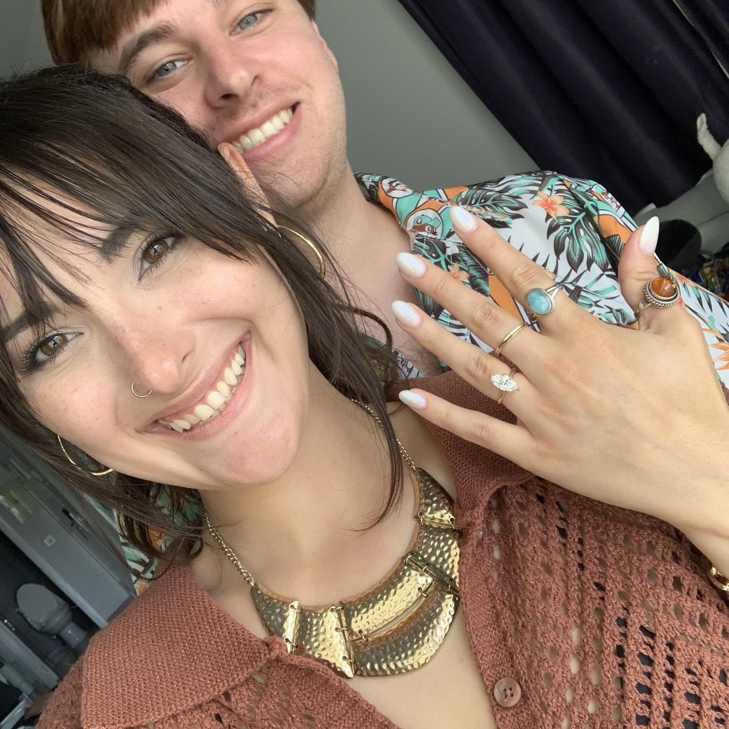 The day after, Krisha's 30th birthday! She was glowing, obvi! I mean, LOOK AT THAT DIAMOND!