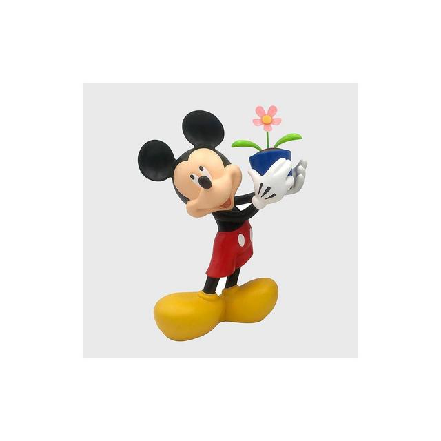 Disney 12" Stone Solar Motion Mickey Mouse Statue