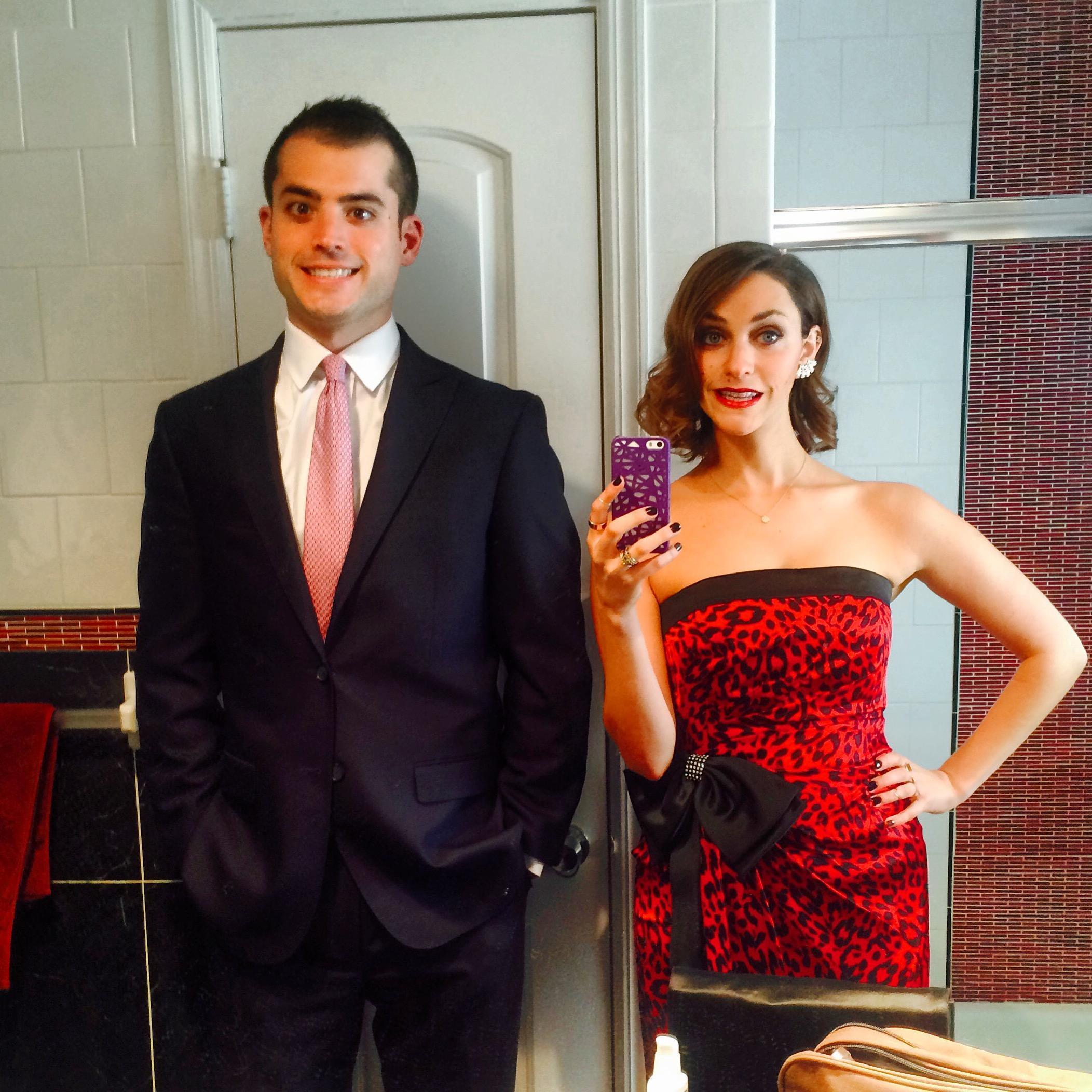 Getting ready for cousin Ben & Carlye's wedding in 2015