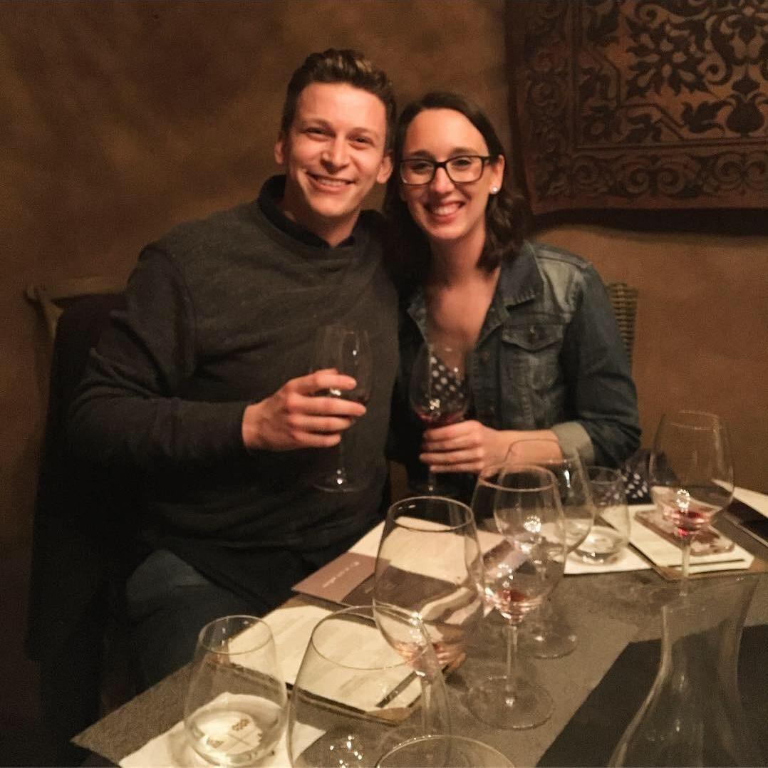 Celebrating our first anniversary with a special day of wine tasting at our favorite vineyard, Benziger Family Winery
