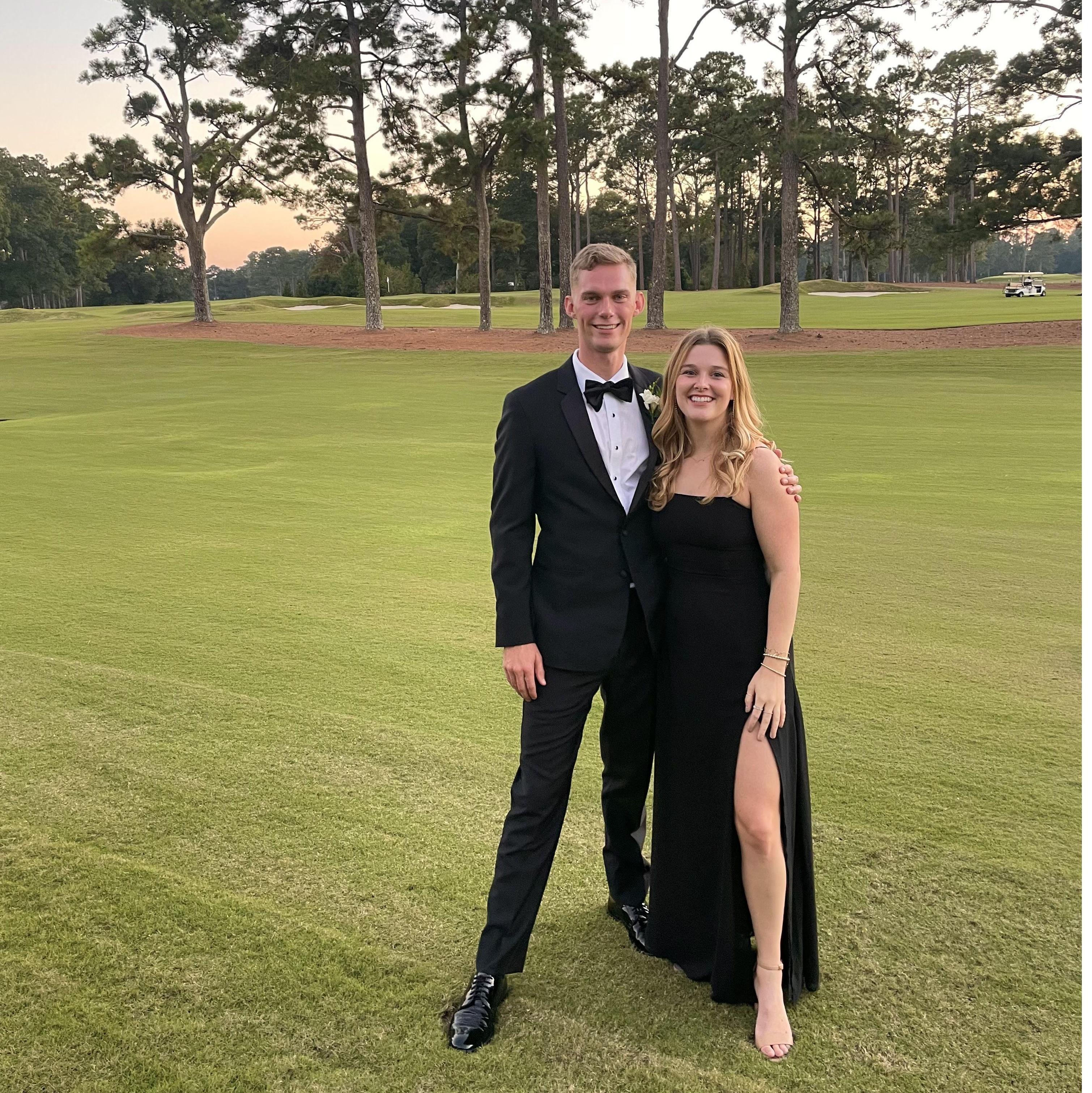 Tom and Catherine’s (Freddie’s brother and sister-in-law) wedding in October 2021. We have never looked this close in height.