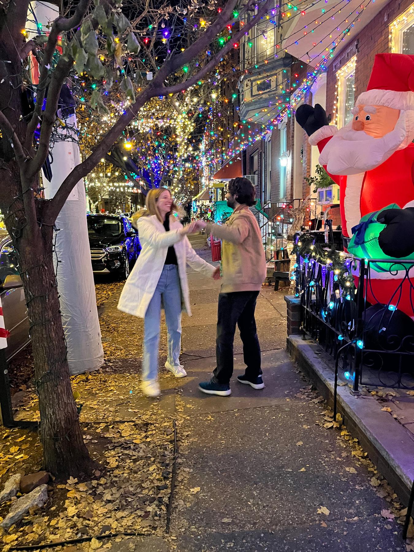 Dancing the night away.