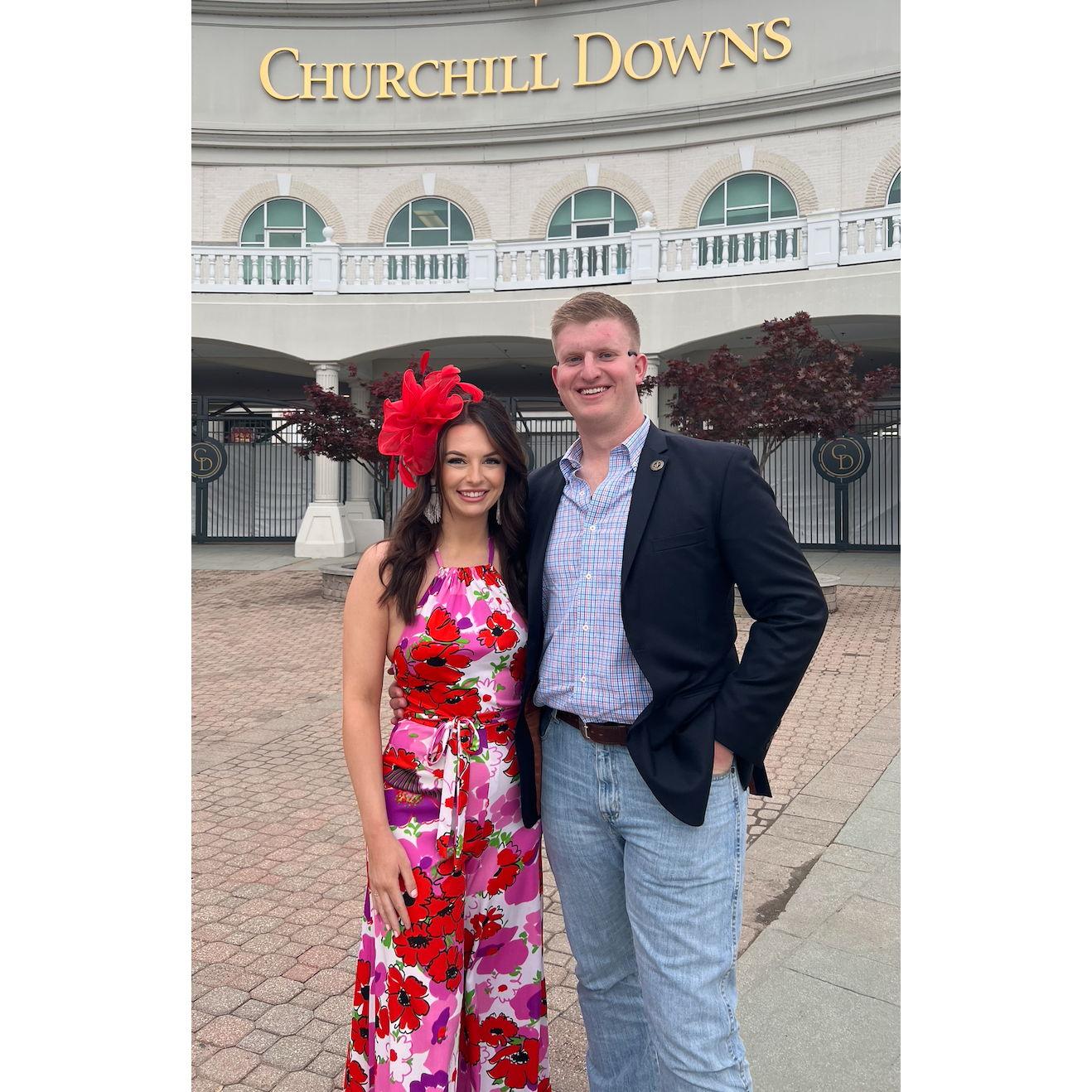 Kentucky will always have a special place in our hearts. It is where we first met, where we fell in love. It holds memories that we will never forget. One of which is getting to go to the Kentucky Derby!