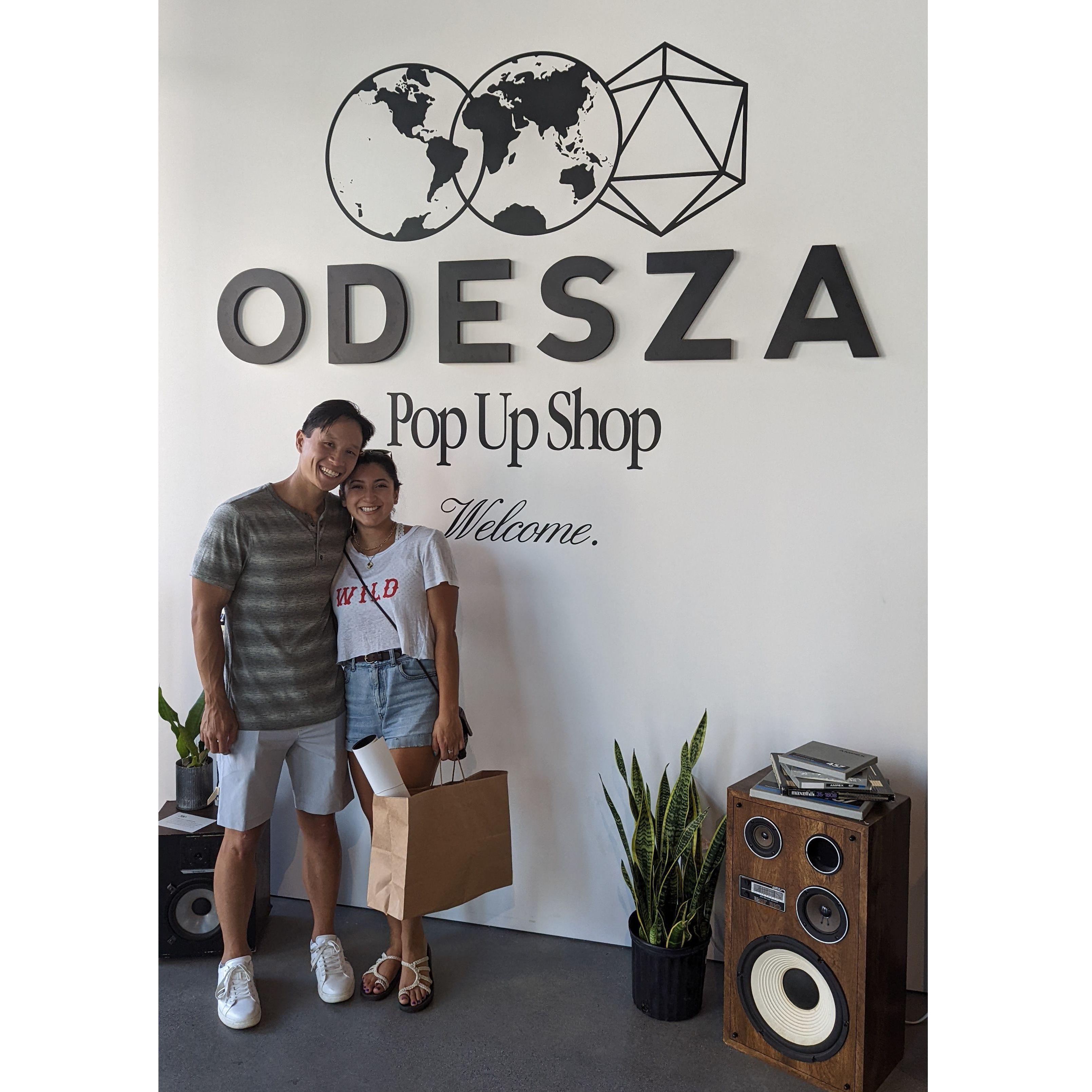 Visited our favorite DJ's pop up shop before the show, in Seattle 2022