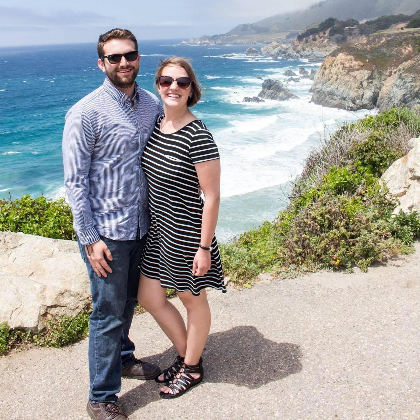 En route on our California road trip down Highway One