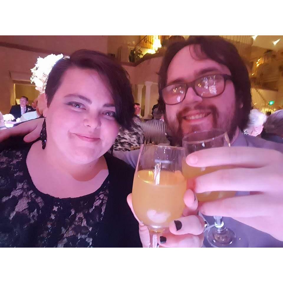 At a family wedding reception