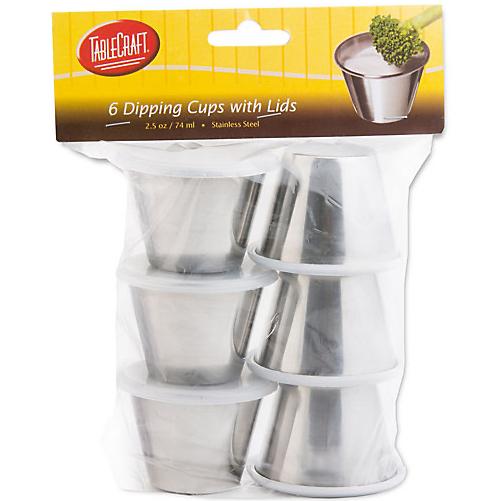 Stainless Steel 6-pack Dipping Cups with Lid