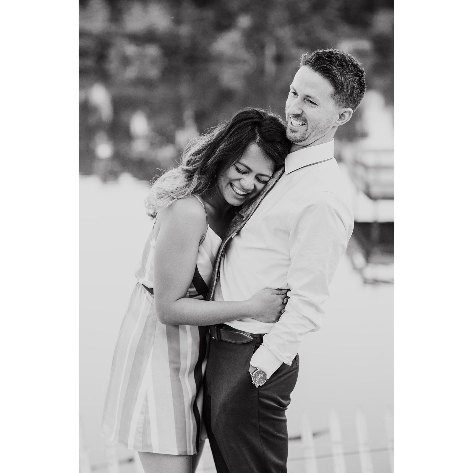 Photo from a wedding that looks like our engagement photo