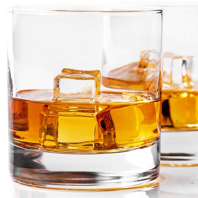 Whiskey Glass Set of 2 -10 oz Bourbon Glasses for Old Fashioned Cocktails, Scotch Glasses, Perfect Rocks Glass & Best Gift Set by Taylor'd Milestones Glassware