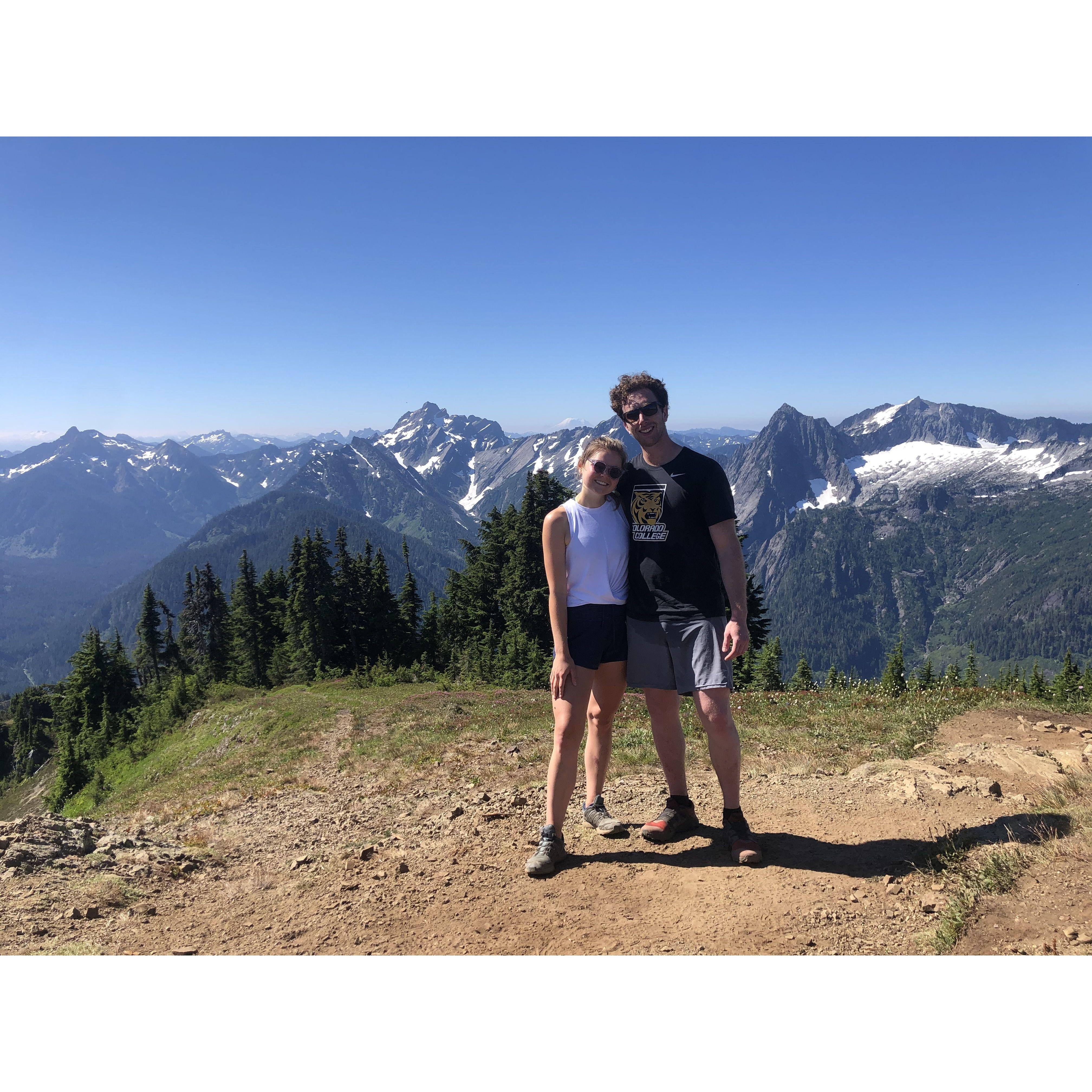 After this hike, we went to Liv's survivor party. After the survivor party, we went to the Sea Monster bar with Megan. After that, we first said "I love you."