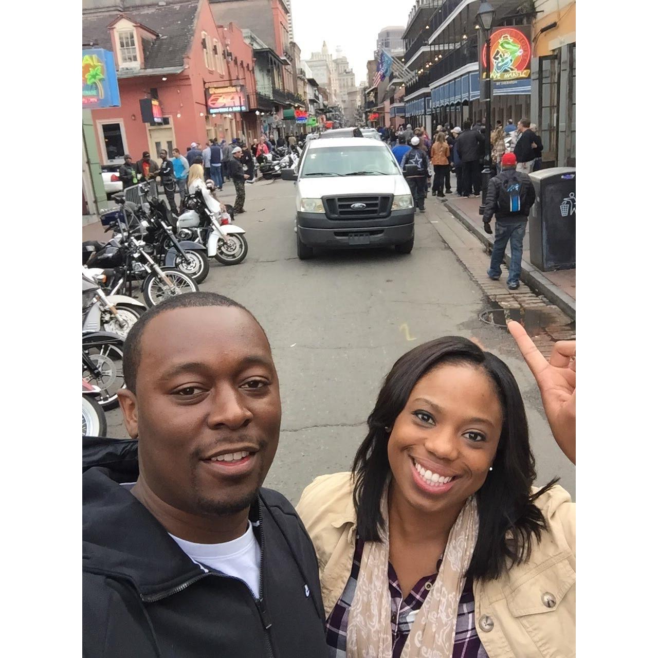 Our very first date and picture. Location: New Orleans