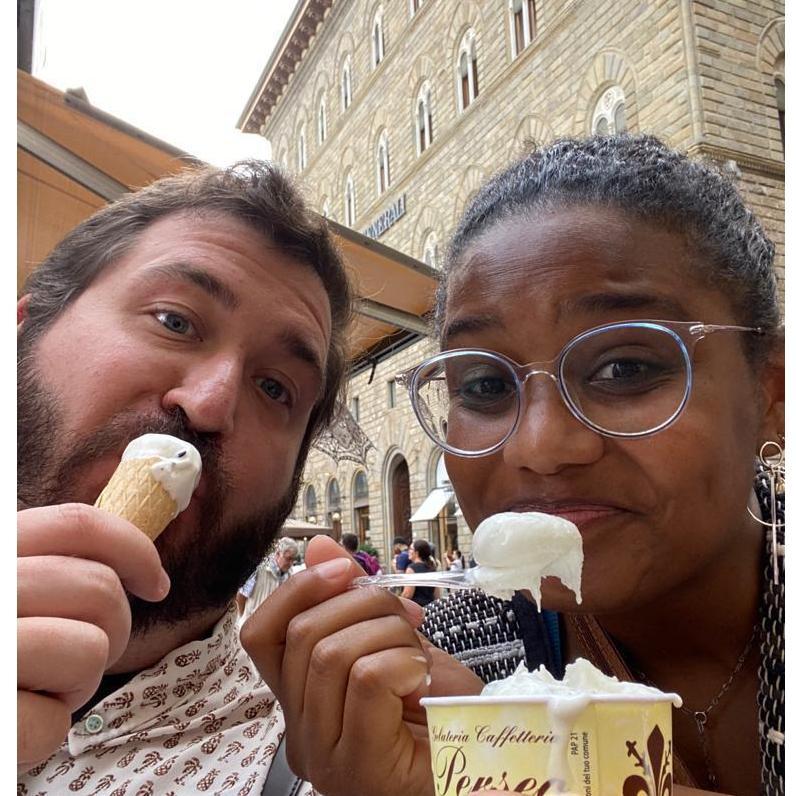 Able to share gelato even when Elora is hypoglycemic. That's true love, right?