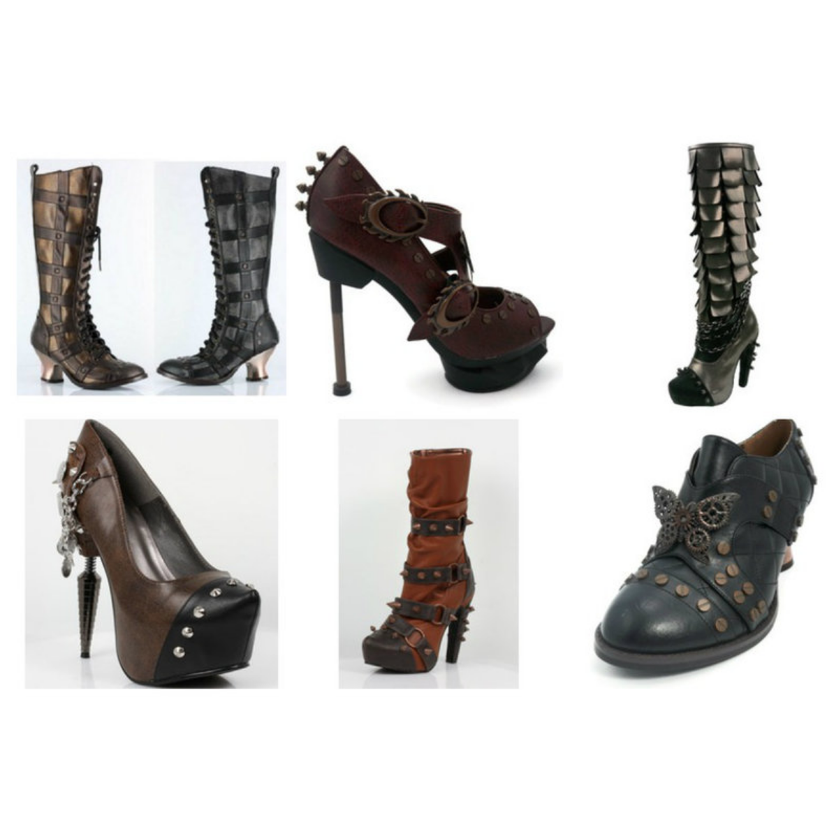 Vintage-inspired heels are always popular for the women, and can add a couple of inches for women who don’t wish to get their dresses hemmed.