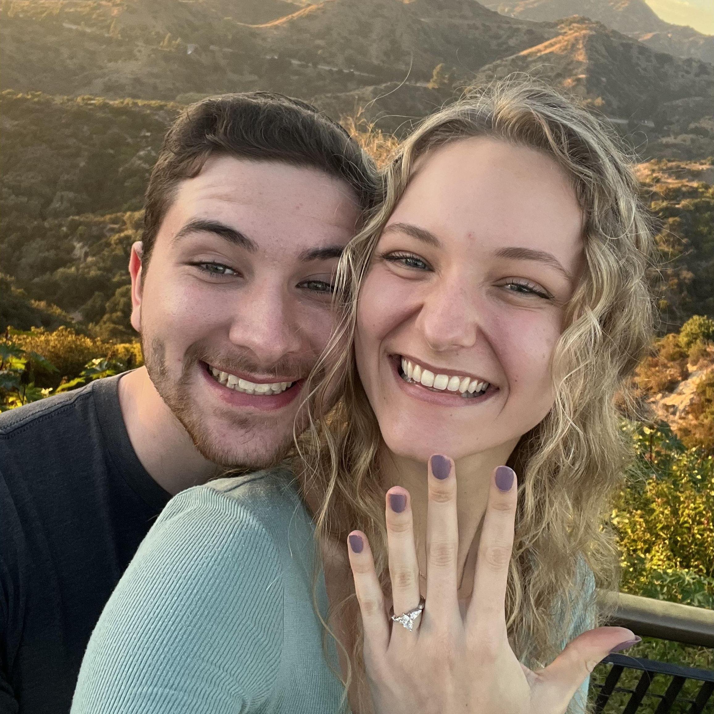 There were some sweet words, a beautiful sunset, and I said YES!