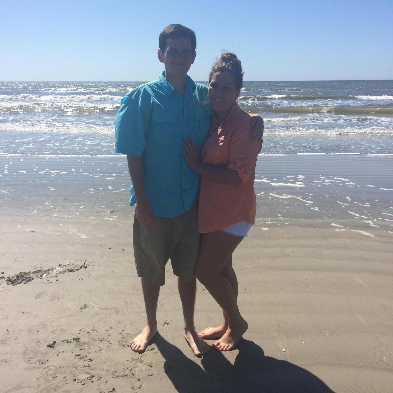 Johnathan and Brianna enjoying their time together in Galveston, prom weekend.