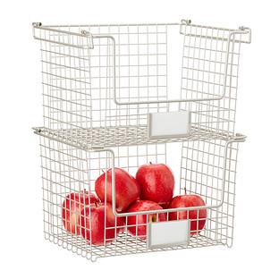 iDesign Nickel Stackable Basket