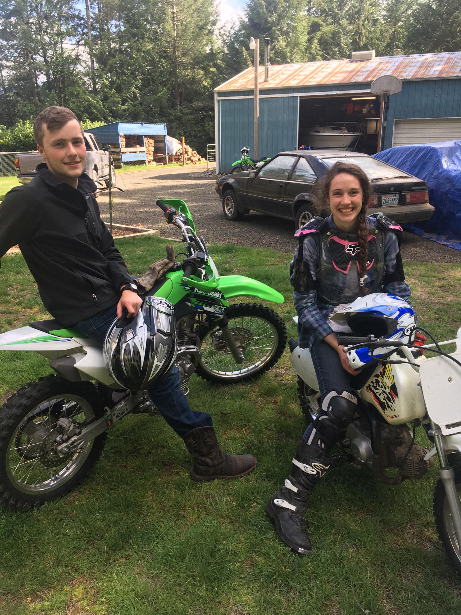 May 11th, 2018
First time riding a motorcycle for Karena. She only crashed into two trees and one building.