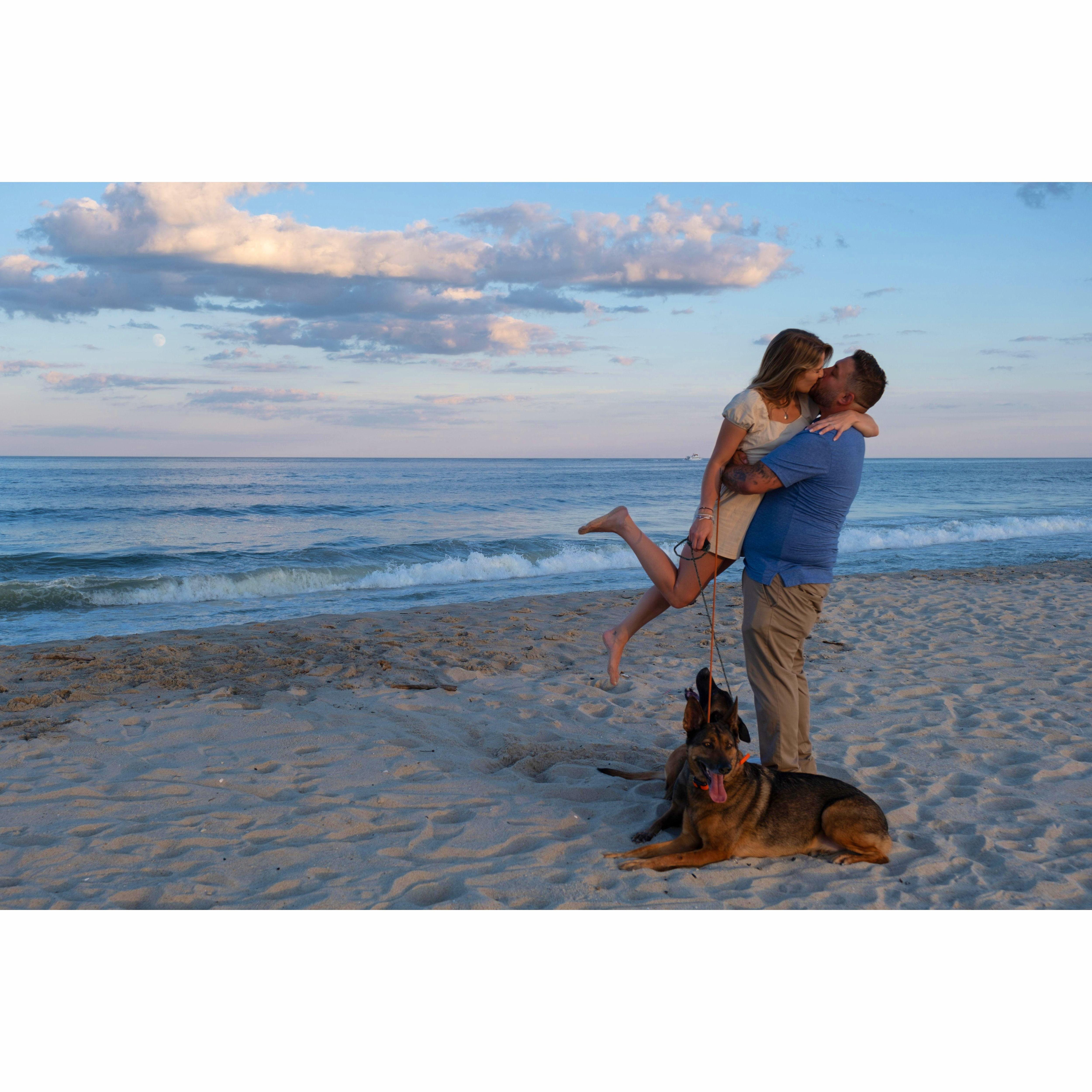 the best kiss and best man and best dogs