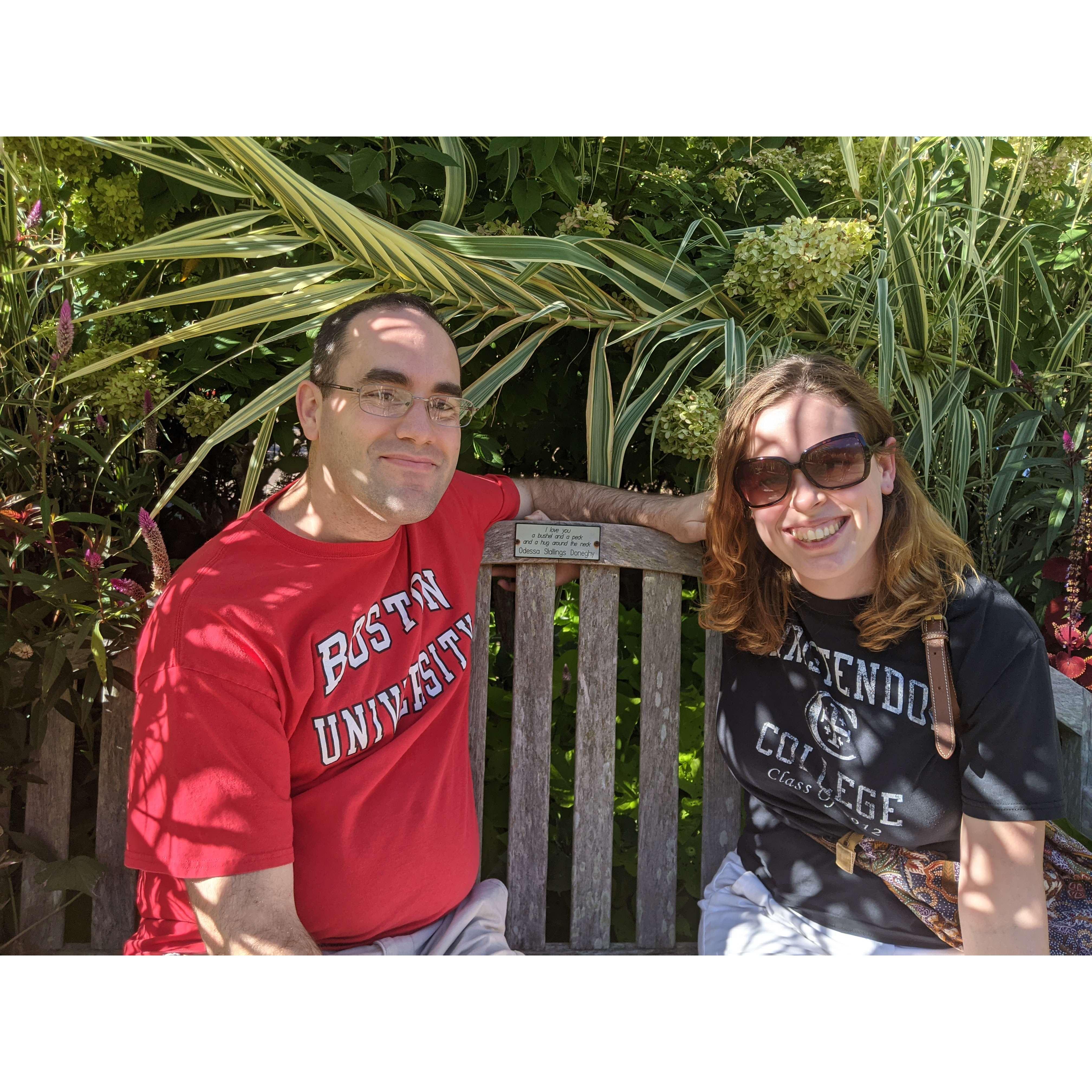 Not sure why the palm fronds were interesting, but we had a lovely afternoon with our friends at the Brookside Gardens.