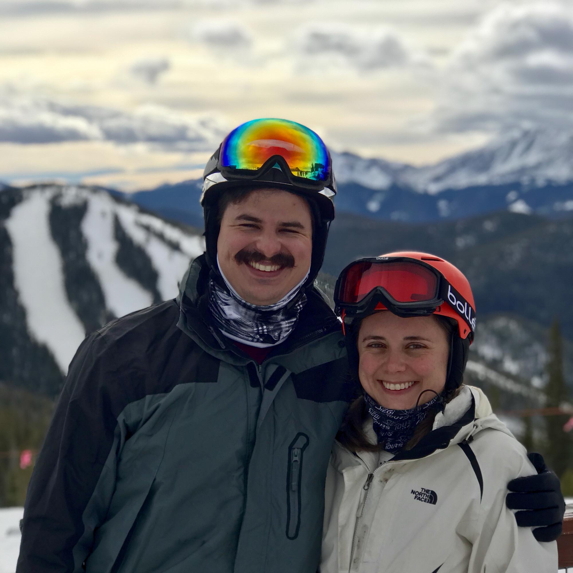 Tim’s first time skiing