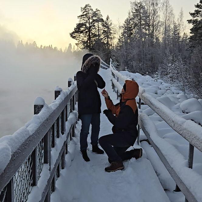 The moment she said "Yes!"