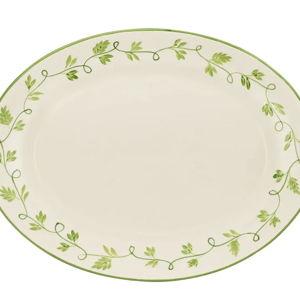 Ava Oval Platter in Green