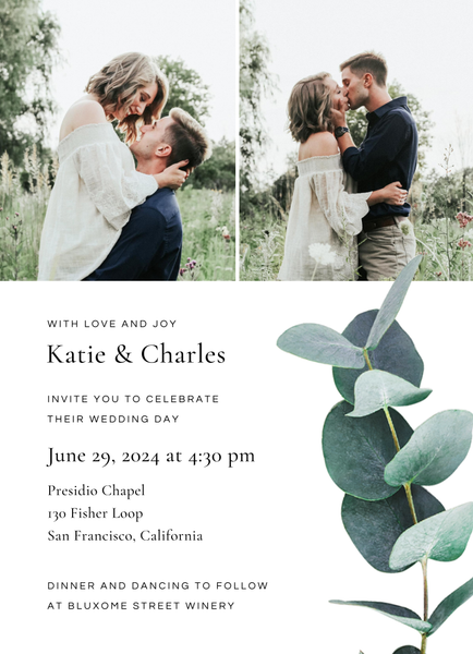 Galata Photo | White | Zola Wedding Invitations