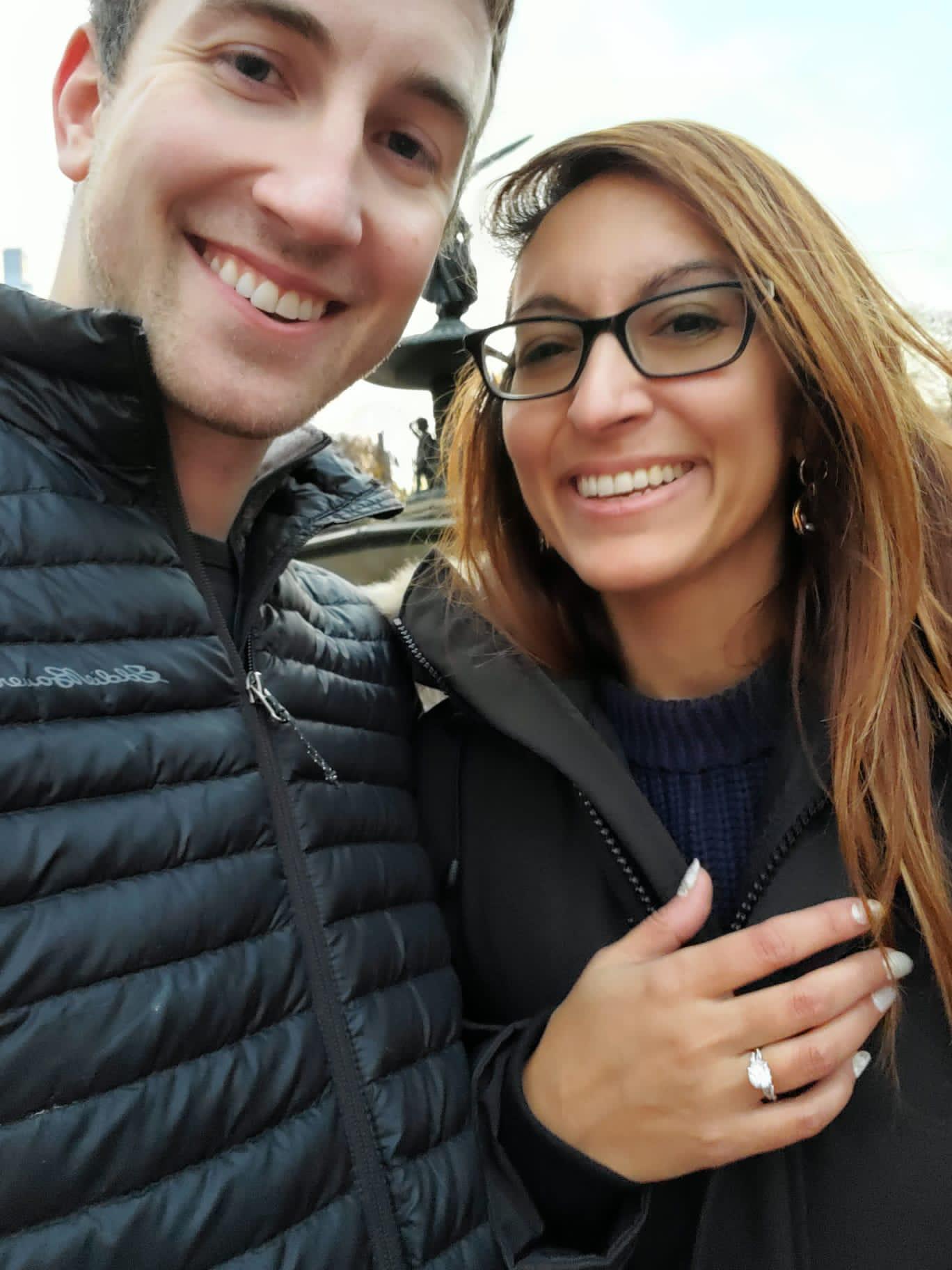 Ben surprises me with a proposal in Central Park!