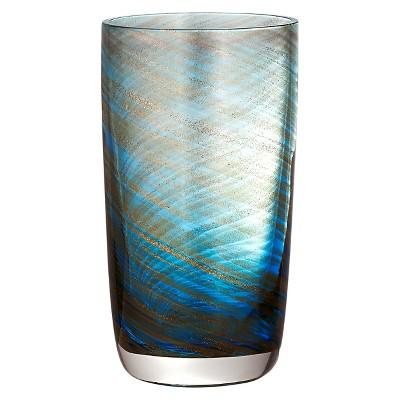 Artland Misty 15oz Highball Glasses - Set of 4 Aqua