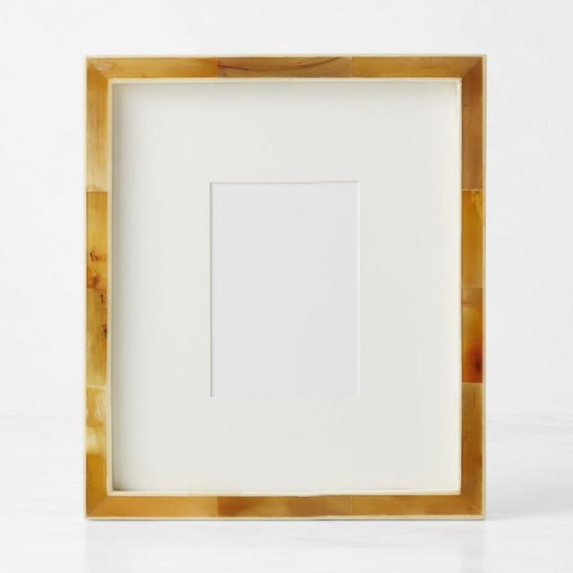 Light Horn and Bone Picture Frame, 5" X 7"