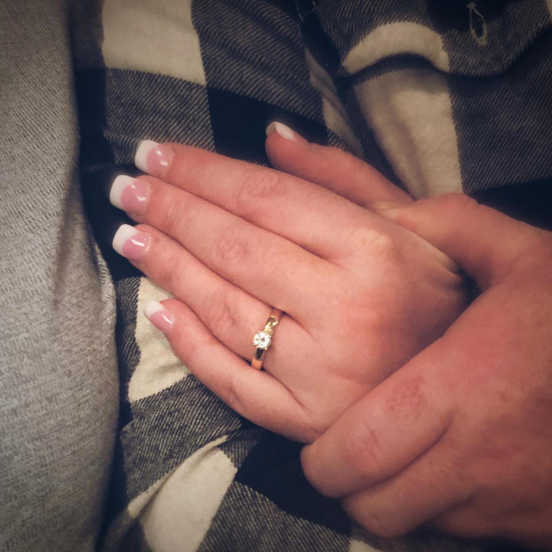 Something old, became something new.  The components of this ring are from the wedding band my mom gave to my dad.